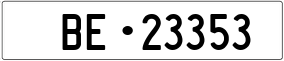 Trailer License Plate